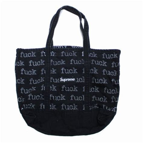 Yahoo オークション Supreme 13SS Fuck Denim Tote デニム トートバ
