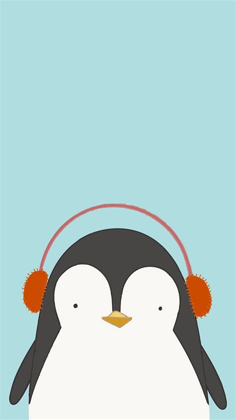 Cute penguin listening music mobile | Premium Vector - rawpixel