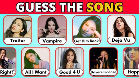 Guess The Olivia Rodrigo Song Only For True Livies 2024 Music