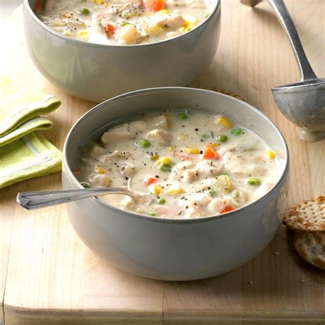 chunky creamy chicken soup recipe     taste  home