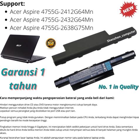 Baterai Acer Aspire G Original Product Lazada Indonesia