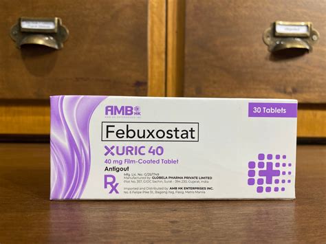 Febuxostat Xuric 40 40mg Film Coated Tablet Meds For All