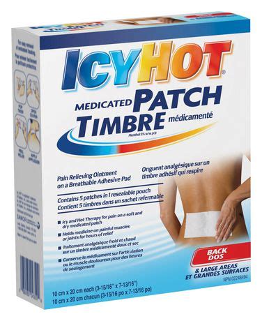 Icy Hot Medicated Back Patches Ctc Health