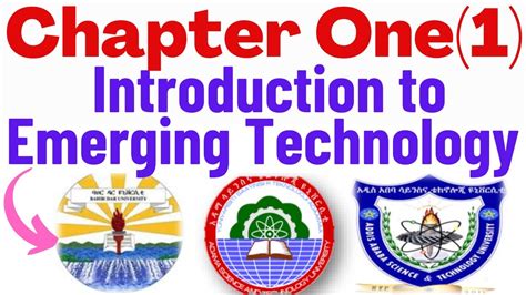 Chapter One Introduction To Emerging Technology In English Afaan