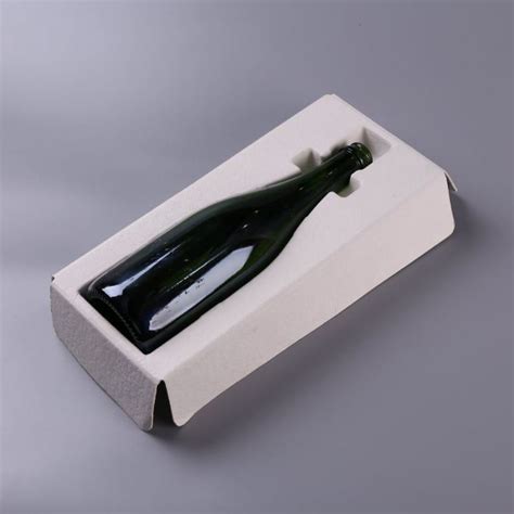 Biodegradable Wine Bottle Paper Pulp Packaging Design Custom Molding