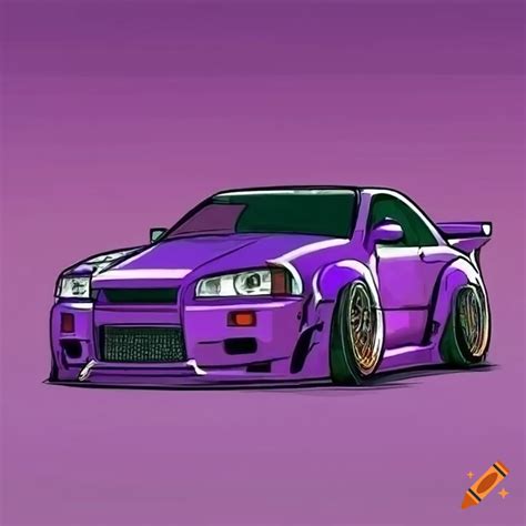 Cartoon Nissan Skyline