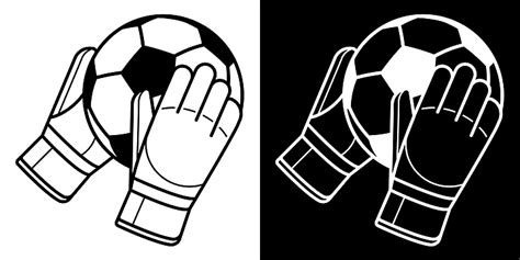 Soccer Goalkeeper Vector Design Images Goalkeeper Gloved Hands Catch