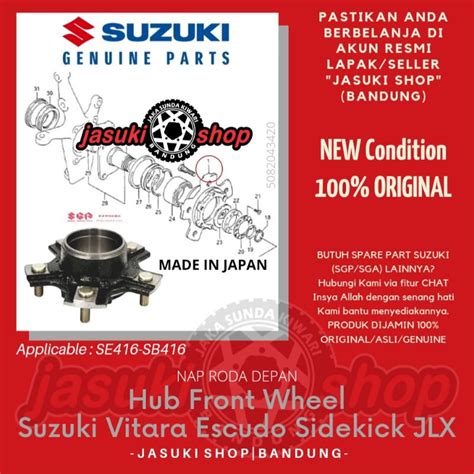 Jual Hub Front Wheel Nap Roda Depan Suzuki Vitara Escudo Sidekick