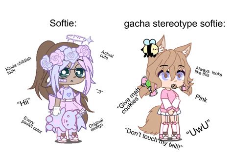 Gacha Stereotypes Pt 1 Uwu Softie Girl Delete If Cringe Rgachaclub