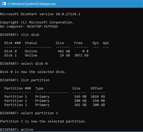 How To Use Diskpart To Set Boot Partition In Windows 10 Step By Step