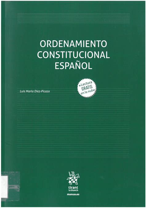 Díez Picazo Luis María Ordenamiento constitucional español Valencia