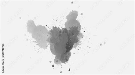 Ink Splatters Transition Animation Ink Brush Stroke Transition Ink