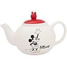 Vandor 89008 Disney Mickey And Minnie Mouse Sculpted Ceramic Teapot