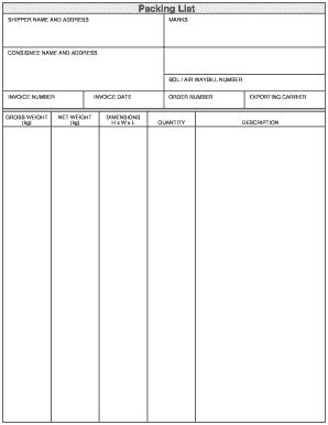 Fillable Online CONSIGNEE NAME AND ADDRESS Fax Email Print PdfFiller