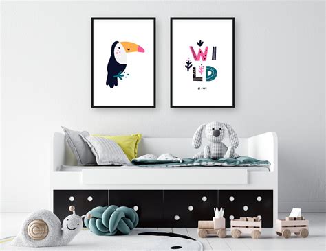 Toucan Wall Art Set Printable - Etsy