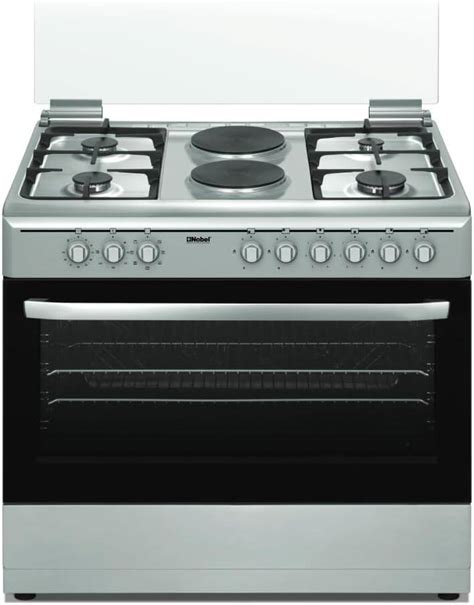 Nobel 90 X 60 Electric Gas Cooker 4 Gas Burner 2 Hot Plate Electric Grill Oven 9 Knob
