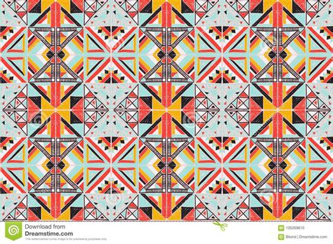 Tribal Vector Ornament Seamless African Pattern Ethnic Design On The