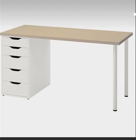 Office Desk with Four Drawers - Home Decor