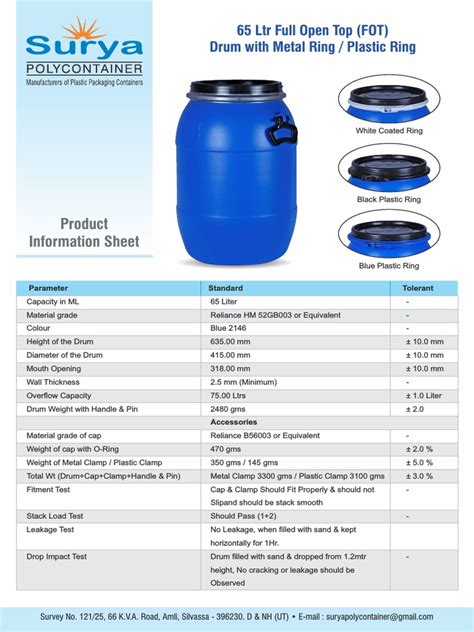 Chemical Drum All | PDF | Materials | Manufactured Goods