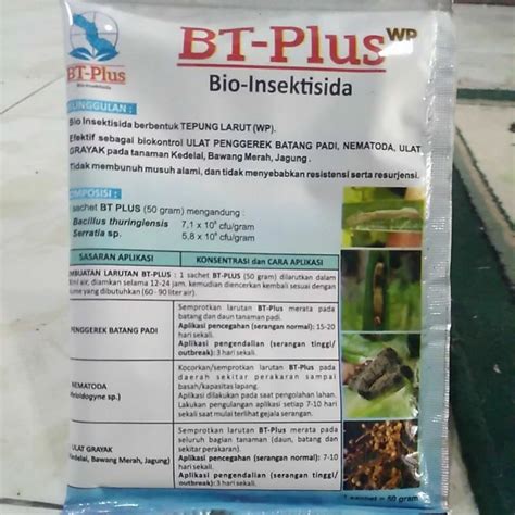 Jual Bt Plus Wp Bio Insektisida G Insektisida Biologis Organik Hayati