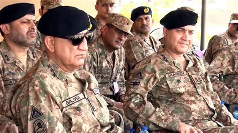 Coas General Bajwa Witnesses War Games Session At Kharian The