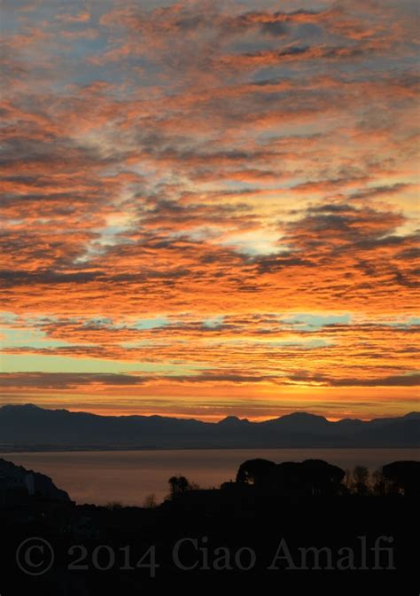 Orange Sunrise on the Amalfi Coast | Ciao Amalfi