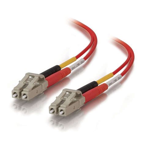 9 8ft 3m Lc Lc 50 125 Om2 Duplex Multimode Pvc Fiber Optic Cable Red Multimode Om2 Cables