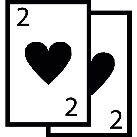 Two Of Hearts Card Vector Svg Icon Svg Repo