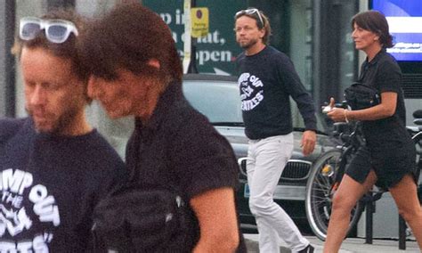 Davina Mccall 51 Makes Rare Appearance With Boyfriend Michael Douglas