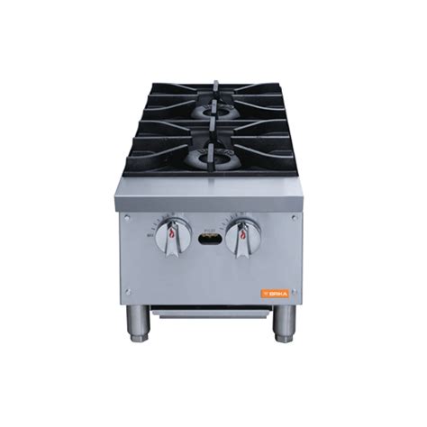 Brika BHP 122 12 Natural Gas Hot Plate Vortex Restaurant Equipment