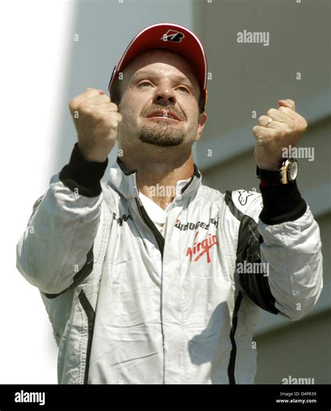 Brazilian Formula One Driver Rubens Barrichello Of Brawn GP Celebrates