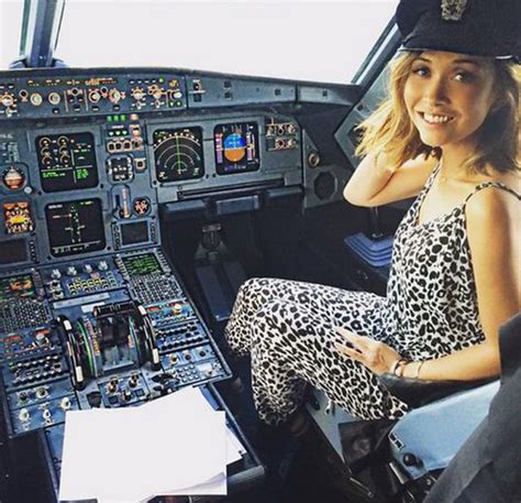 Myleene Klass Wears Captains Hat As She Takes Pilots Seat On Plane