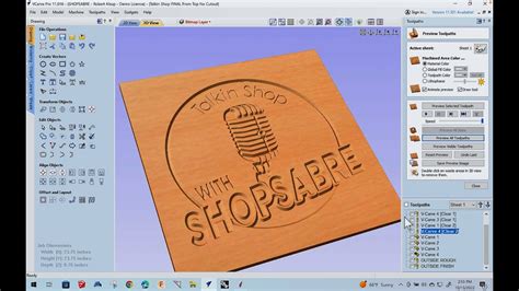 Designing The Talkin Shop Podcast Sign Using Vectric Vcarve Pro Part