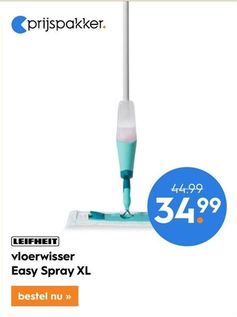 Leifheit Vloerwisser Easy Spray Xl Aanbieding Bij Blokker