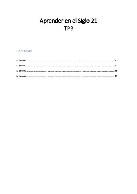 M Dulo Subrayado Aprender En El Siglo Contenido Aprender En El
