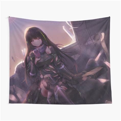 Armor M4A1 Girls Frontline With Gun Sexy Lewd Boobs Tits Thighs Hentai Anime Girl Tapestry