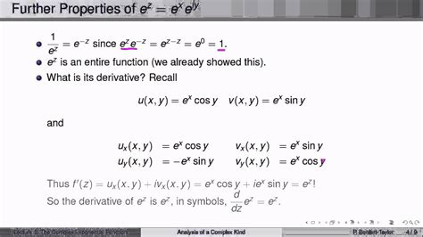 Week Lecture The Complex Exponential Function Youtube