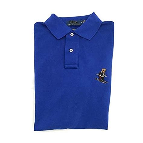 Camiseta Masculina Polo Ralph Lauren Gola Polo Custom Fit Urso Bear