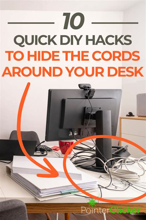 diy desk cable managmenet hacks  hide cords   cleaner