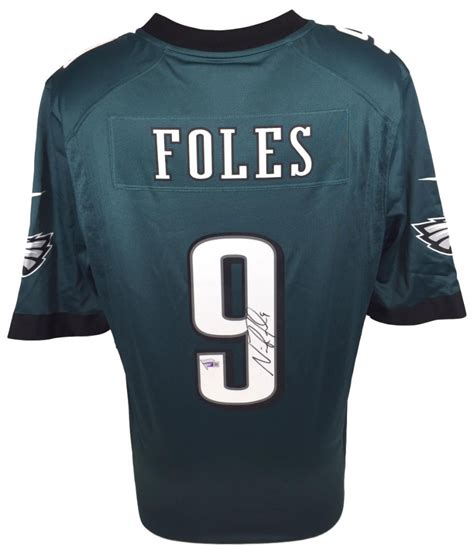 Nick Foles Signed Eagles Nike Game Replica Jersey (Fanatics) | Pristine ...