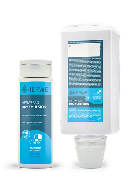 Herwesan Dry Emulsion Herwe Gmbh Sinsheim Hautschutz