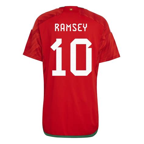 Aaron Ramsey Wales 22/23 Home Jersey by adidas – Arena Jerseys