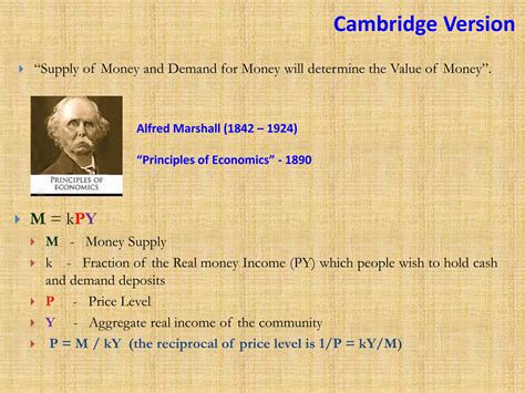 Quantity Theory Of Money Ppt