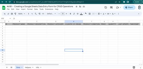 How To Create An Online Data Entry Form That Can Perform Crud