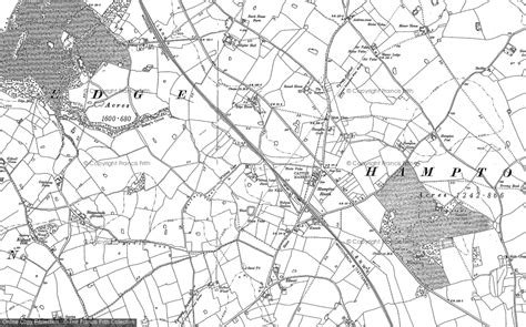 Historic Ordnance Survey Map Of Hampton Heath 1897