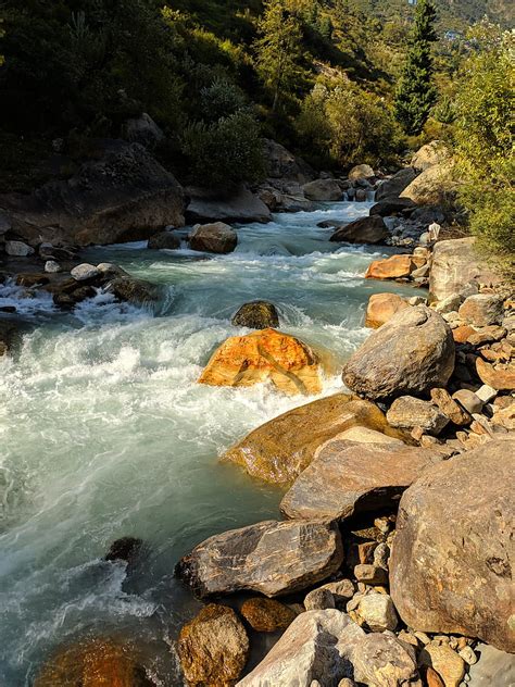 1920x1080px 1080P Descarga gratis Rocas de río kasol naturaleza