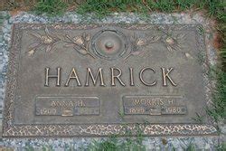 Morris Hatcher Hamrick M Morial Find A Grave