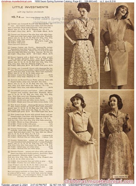 1958 Sears Spring Summer Catalog Page 61 Catalogs And Wishbooks