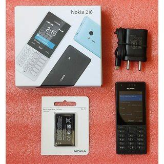 Buy Refurbished Nokia 216 Dual Sim Black Mobile With Box Accessories