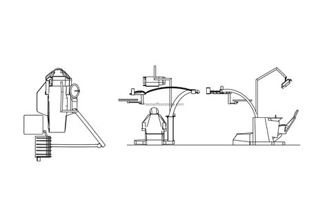 Dental Chair All 2d Views Autocad Block Free Cad Floor Plans